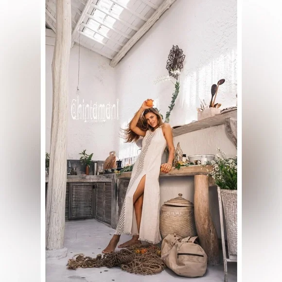 Chintamani Alchemistry Organic Corner Dress / Grey - Picture 2 of 11